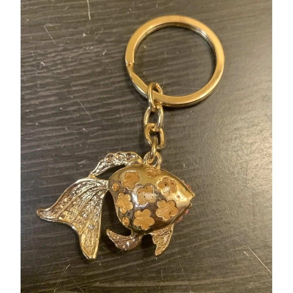Bling Fish 3D Keychain Colorful‎ Pendant Charm for Purse Bag